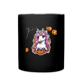 Licorne Halloween Licornes Licorne Helloween - Mug uni - noir - Devant