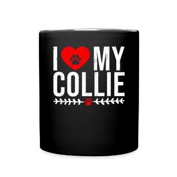 Cadeaux Collie - Mug uni - noir - Devant
