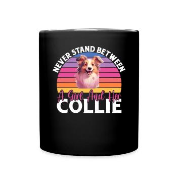 Collie Gifts - Tasse einfarbig - Schwarz - Vorne