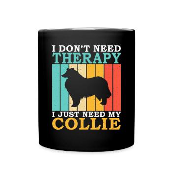 Cadeaux Collie - Mug uni - noir - Devant