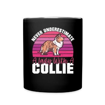 Collie Gifts - Tasse einfarbig - Schwarz - Vorne
