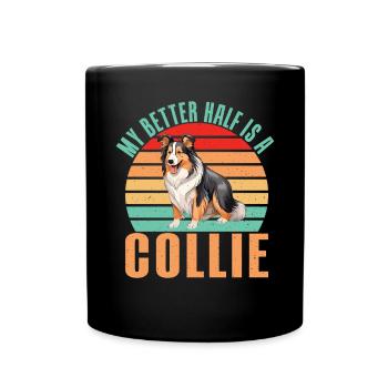 Collie Gifts - Tasse einfarbig - Schwarz - Vorne