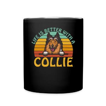 Cadeaux Collie - Mug uni - noir - Devant