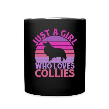 Collie Gifts - Tasse einfarbig - Schwarz - Vorne