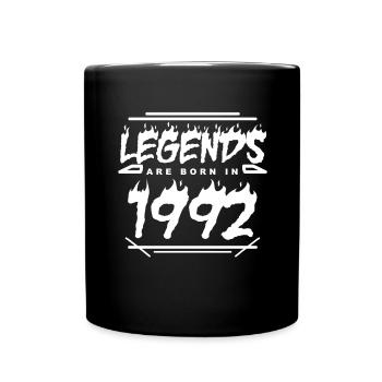 1992 - Born 1992 - Year of construction 1992 - Full Colour Mug - black - Front