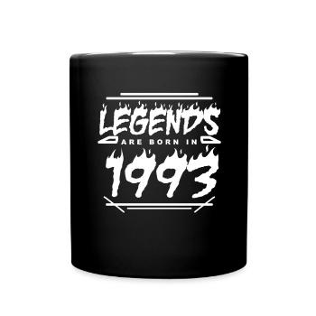 Légende 1993 - Né en 1993 - Construit en 1993 - Mug uni - noir - Devant