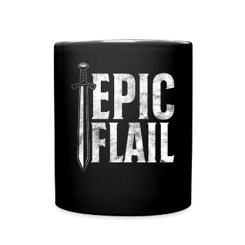 Lustiges Larp Live-Action-Rollenspiel - Tasse einfarbig - Schwarz - Vorne