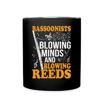 Funny bassoonist - Full Colour Mug - black - Front