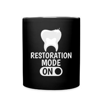 Funny Dental Lab Technician Dentist - Full Colour Mug - black - Front