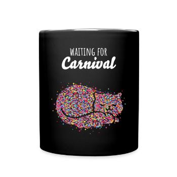 Carnival Carnival Confetti Cat Cat Lover - Full Colour Mug - black - Front