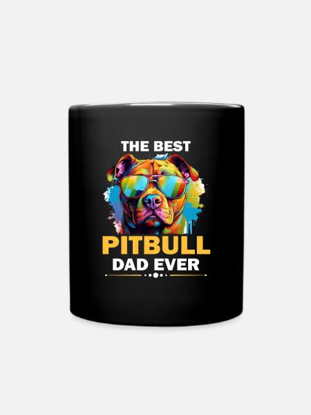 Pittie Dog Breed Pet - Le meilleur père pitbull de tous les temps - Mug uni - noir