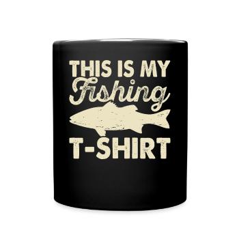 Angler Fishing Fishing - Full Colour Mug - black - Front