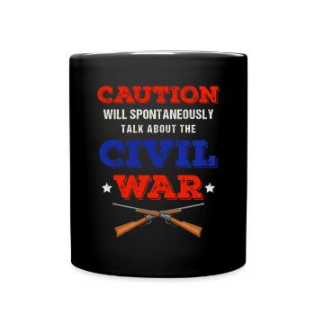 Guerre de Sécession, Sud des États-Unis, Guerre - Mug uni - noir - Devant