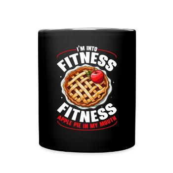Apple Pie Dessert Food Lover Foodie American Baker - Full Colour Mug - black - Front