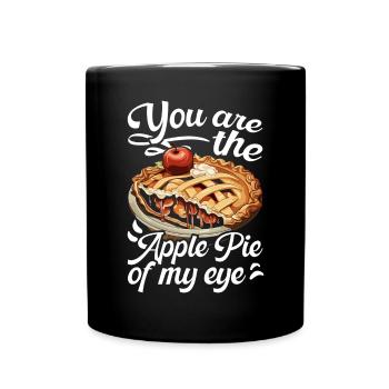 Apple Pie Dessert Food Lover Foodie American Baker - Full Colour Mug - black - Front