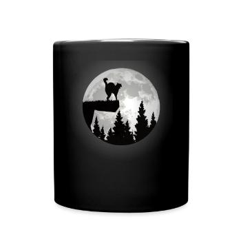 Cat Friend, Cadeau d’accessoires pour chat - Mug uni - noir - Devant