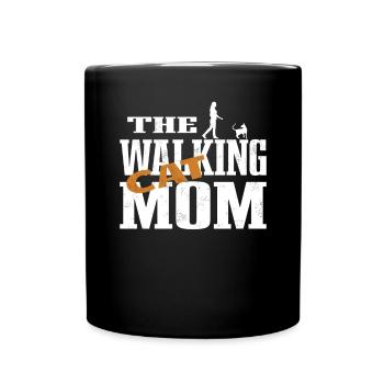 Cat Friend, Cat Accessories Gift - Full Colour Mug - black - Front