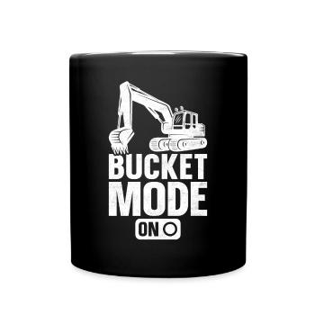 Drôle de conducteur d’excavatrice Équipement lourd HEO - Mug uni - noir - Devant