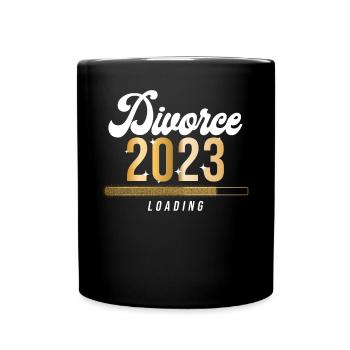 Happy Divorce Party Divorce 2023 - Full Colour Mug - black - Front