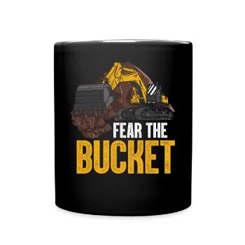 Drôle de conducteur d’excavatrice Équipement lourd HEO - Mug uni - noir - Devant