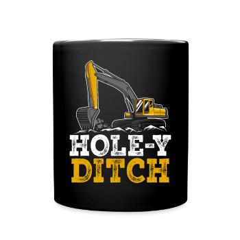 Drôle de conducteur d’excavatrice Équipement lourd HEO - Mug uni - noir - Devant