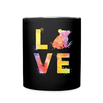 Koala liebe - Tasse einfarbig - Schwarz - Vorne
