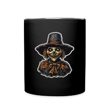 Scarecrow Halloween Scarecrow Costume - Full Colour Mug - black - Front