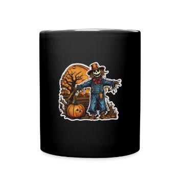 Scarecrow Halloween Scarecrow Costume - Full Colour Mug - black - Front