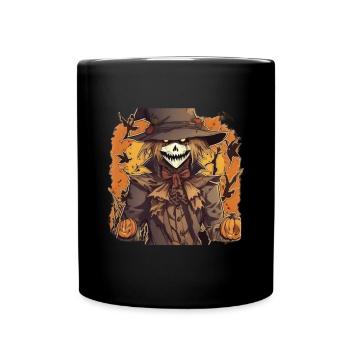 Scarecrow Halloween Scarecrow Costume - Full Colour Mug - black - Front