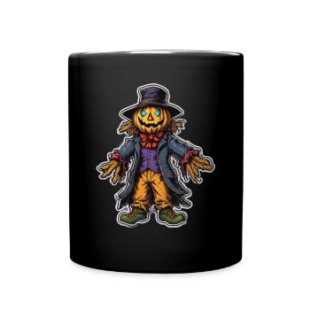 Scarecrow Halloween Scarecrow Costume - Full Colour Mug - black - Front