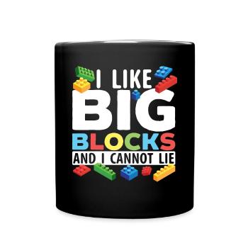 Master Builder Briques Blocs Jouer Jouets - Mug uni - noir - Devant