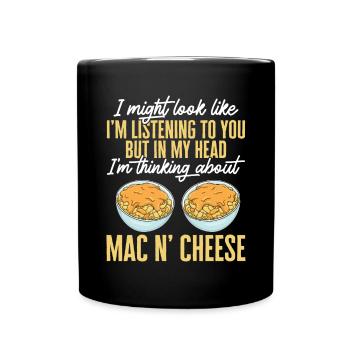 Macaroni Cheese Lover Mac And Cheese - Full Colour Mug - black - Front