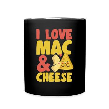 Macaroni Cheese Lover Mac And Cheese - Full Colour Mug - black - Front