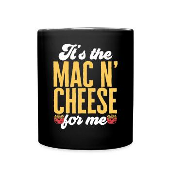 Macaroni Cheese Lover Mac And Cheese - Full Colour Mug - black - Front