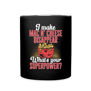 Macaroni Cheese Lover Mac And Cheese - Full Colour Mug - black - Front