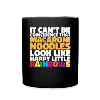 Macaroni Cheese Lover Mac And Cheese - Full Colour Mug - black - Front