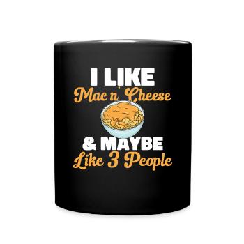 Macaroni Cheese Lover Mac And Cheese - Full Colour Mug - black - Front