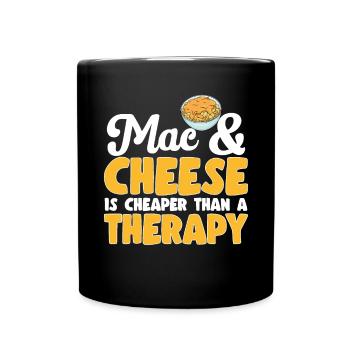Macaroni Cheese Lover Mac And Cheese - Full Colour Mug - black - Front