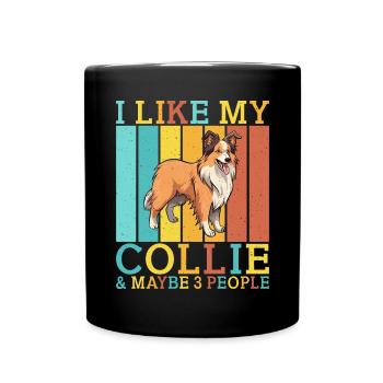 Cadeaux Collie - Mug uni - noir - Devant