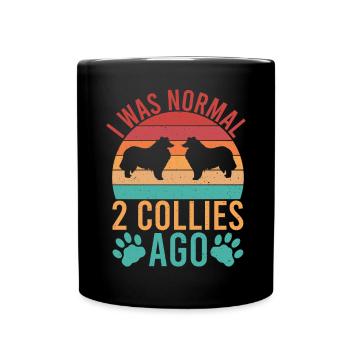 Collie Gifts - Tasse einfarbig - Schwarz - Vorne