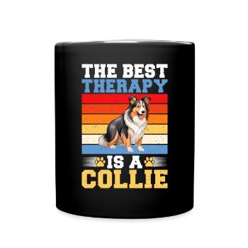 Collie Gifts - Tasse einfarbig - Schwarz - Vorne