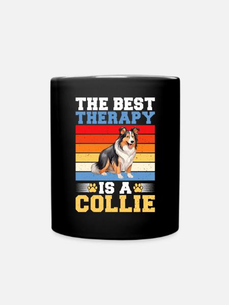 Collie Gifts - Tasse einfarbig - Schwarz
