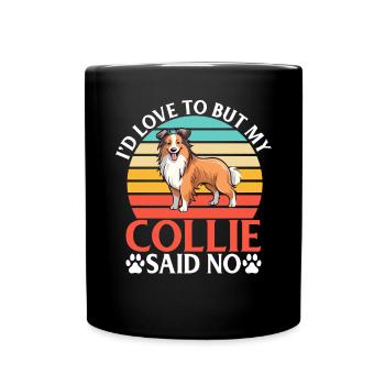 Collie Gifts - Tasse einfarbig - Schwarz - Vorne