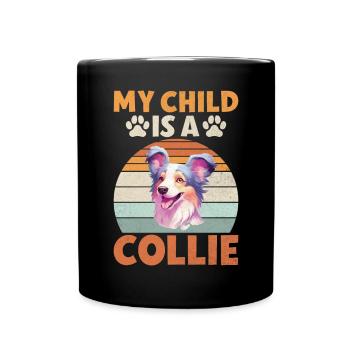 Collie Gifts - Tasse einfarbig - Schwarz - Vorne