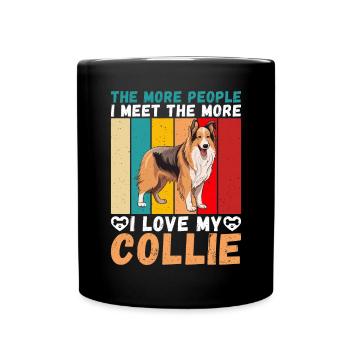 Collie Gifts - Tasse einfarbig - Schwarz - Vorne