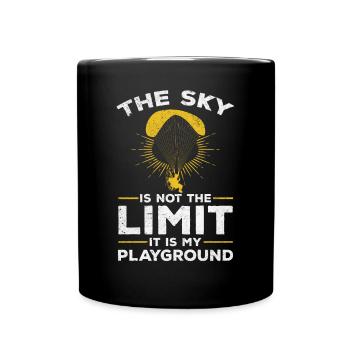 Paramotor Paramotoring Funny Powered Paraglider - Tasse einfarbig - Schwarz - Vorne