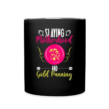 Maternité meurtrière et orpaillage Prospection d’or - Mug uni - noir - Devant