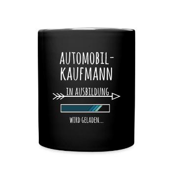 Ausbildung Automobilkaufmann Autos Beruf - Tasse einfarbig - Schwarz - Vorne