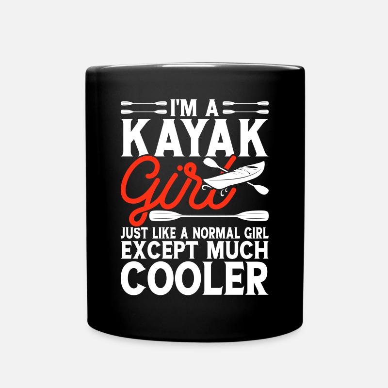 Kajak Kajakfahrer Kajaker - Tasse einfarbig - Schwarz