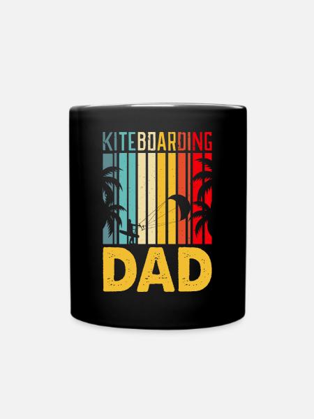 Kitesurf Kitesurfer Kiteboard - Tasse einfarbig - Schwarz